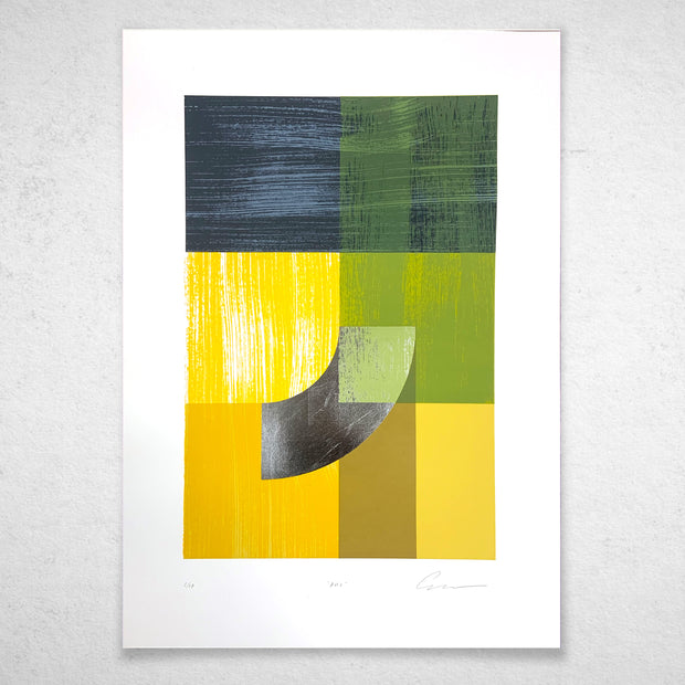 'Arc - Yellow & Sliver' by Alastair Keady