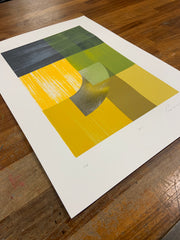 'Arc - Yellow & Sliver' by Alastair Keady