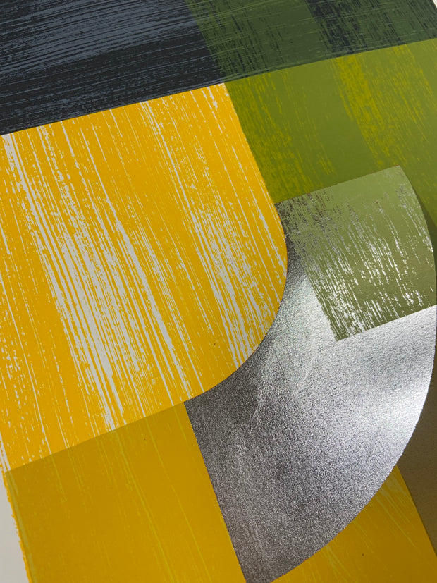 'Arc - Yellow & Sliver' by Alastair Keady
