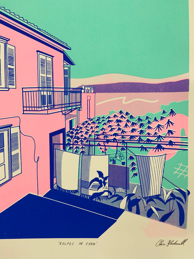 'Kolpos in Cyan' by Clare Blackwell