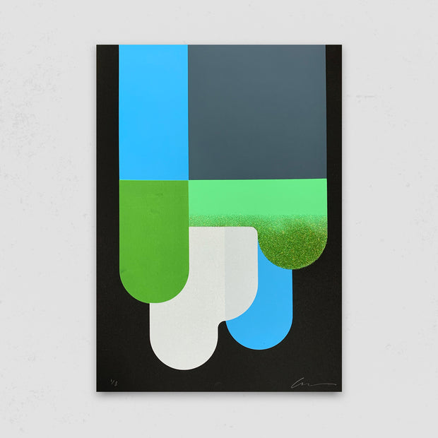 'Discothèque' by Alastair Keady (Blue/Green/Black)
