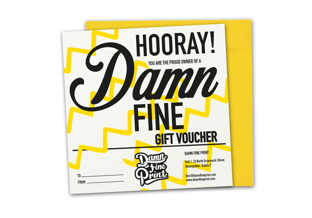 Damn Fine Print Gift Voucher